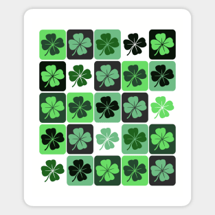 Patchwork Shamrocks Magnet